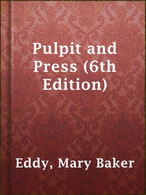 cover image of Pulpit and Press (6th Edition)